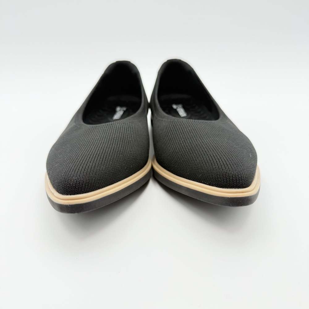 VIVAIA Veronica Pointed-Toe All-Day Standing Flats Sz 37.5 Veronica Black Beige - Picture 4 of 7